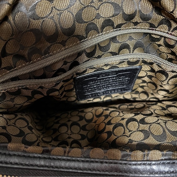 Coach Madison Carlyle Black Leather Slouch Shoulder Bag Turnlock | 32221 - Picture 12 of 15